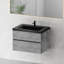 Meuble-lavabo suspendu simple/double de 30 po avec lavabo intégré en quartz et 2 tiroirs à fermeture amortie-1656441731