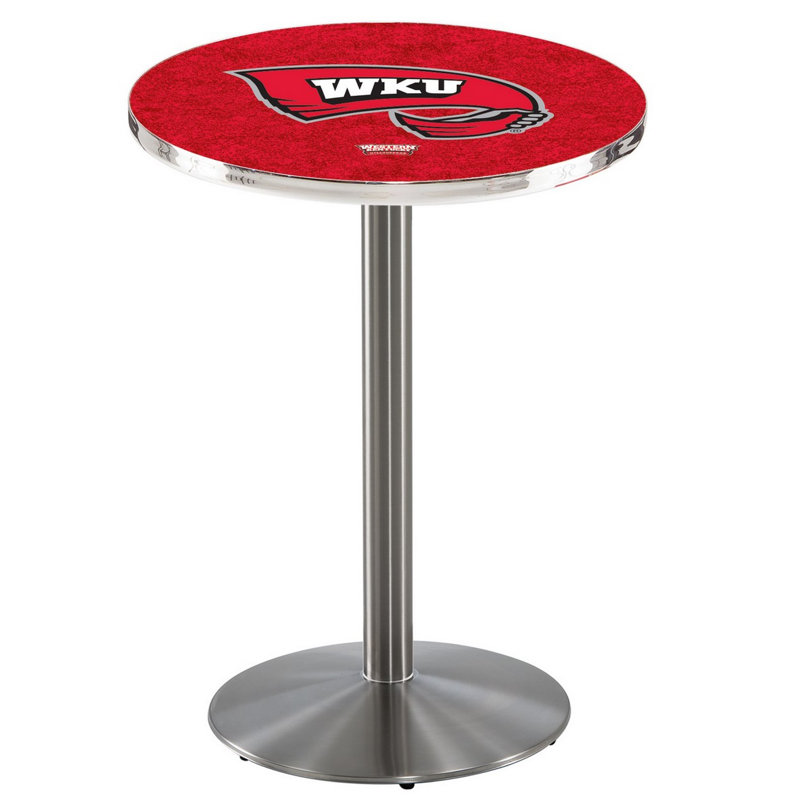 Table bistro NCAA, Acier inoxydable, Western Kentucky University