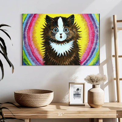 Chat dans un arc-en-ciel