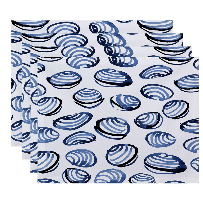 Ensemble de napperons 4 pièces Eastbourne, Bleu