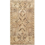 Vintage One-of-a-Kind Rectangle 4'7" X 8'3" Hand Knotted Area Rug