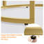Ensemble de tables de bout rondes avec structure en métal 23,5 po Baina-1715767582