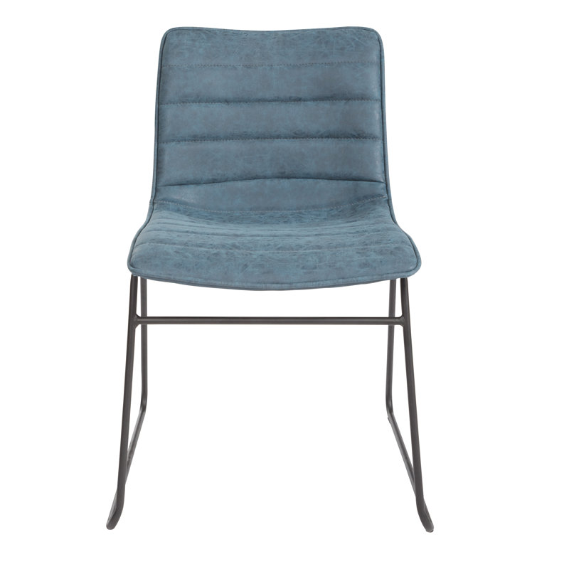 Chaise empilable avec coussin Halo, Bleu marine