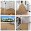 Runner Rug Hallway Non Slip Rubber Back Custom Size As Carpet Doormat Throw Rug Dark Beige-331260972