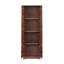 Grande armoire de rangement avec 8 portes et 4 tablettes, armoire de rangement murale pour salon, cuisine, bureau, chambre à coucher, salle de bain, noyer