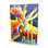 Color Bleeding Moose - Yellow Deer Canvas for Home Decor