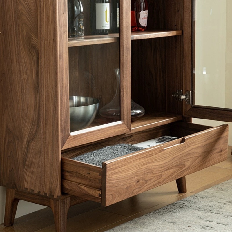 Modern Simple Classic Solid Wood Display Cabinet