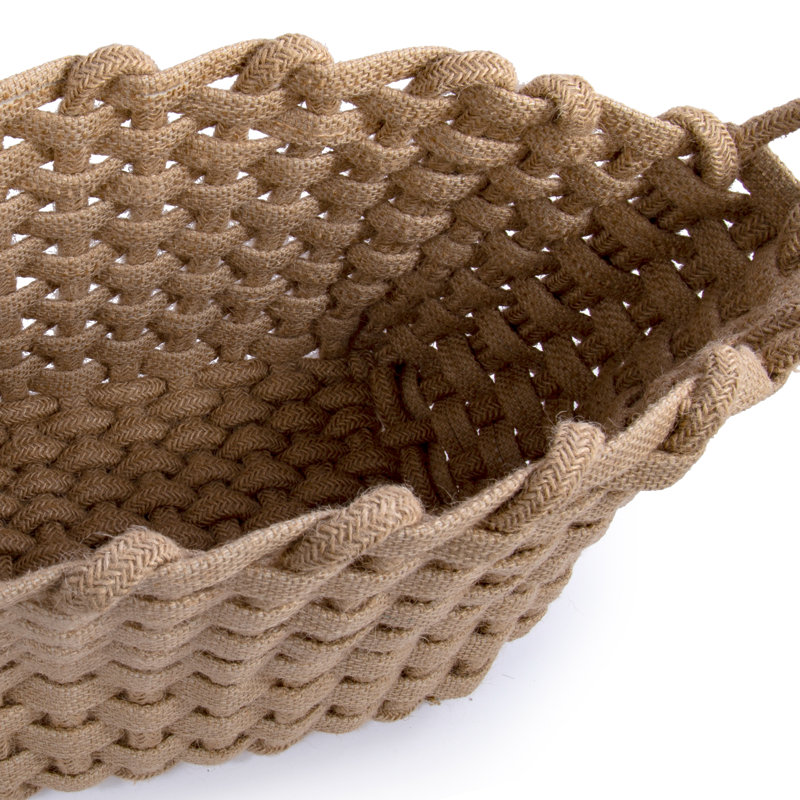 Panier en jute tressé