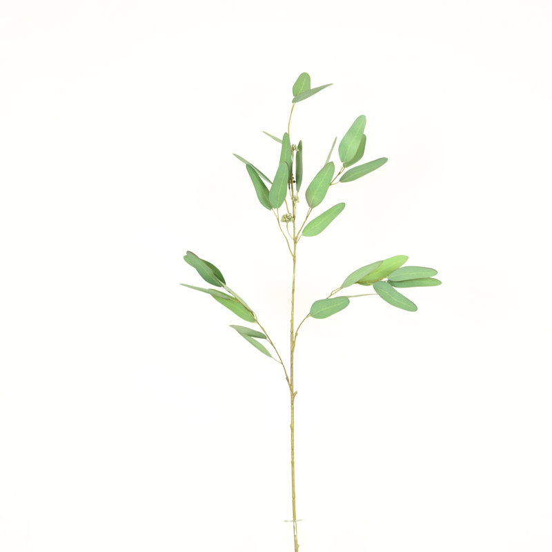 Branche de feuilles d'eucalyptus artificiel pour remplisseur de vase, bouquet de feuillage en vrac à longue tige de ferme pour décoration de table de centre de table de bureau à domicile