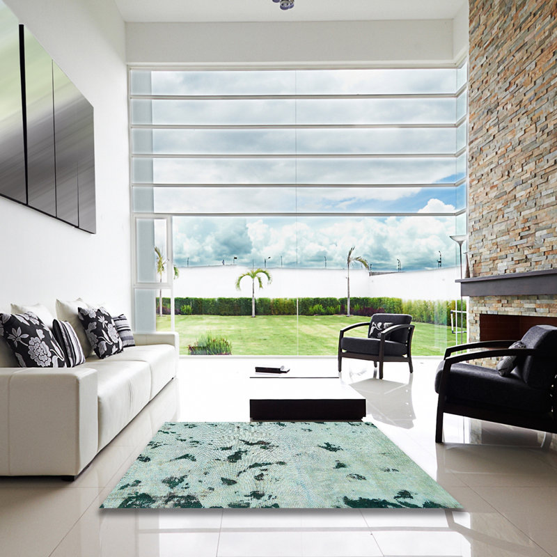 Tapis abstrait moderne 754, Carré 8 pi