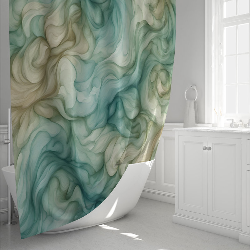 Bientot Abstract Shower Curtain, 83" H x 70" W