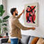 Abstract Geometry and Form Mid-Century - Wrapped Canvas-1324239516-1324239517