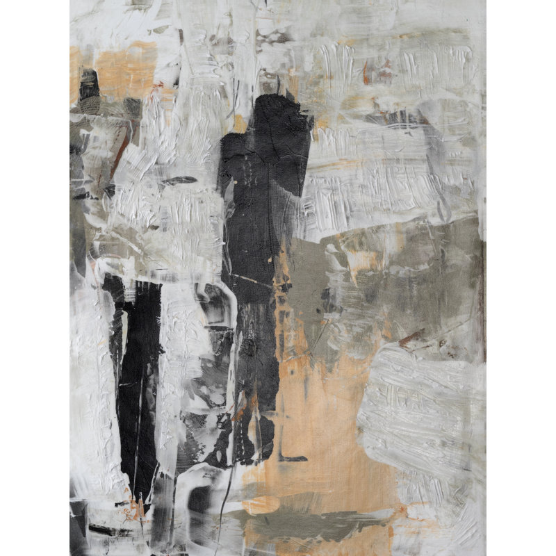 Drab Abstraction I by Ethan Harper - Wrapped Canvas Print, 46 cm H x 30 cm W