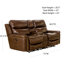  2 Piece Genuine Leather Reclining Living Room Set