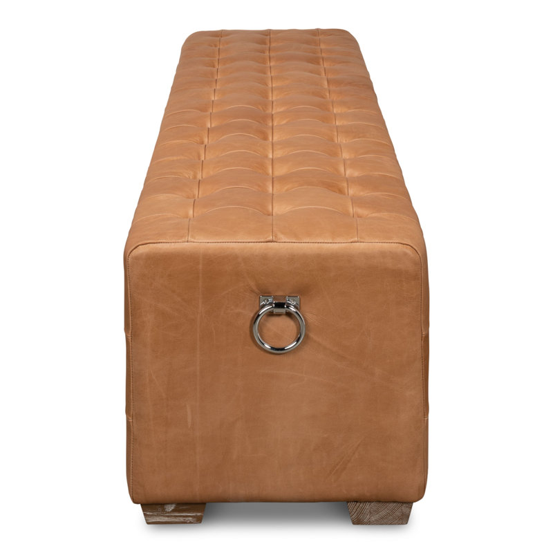 Beam Leather Bench
