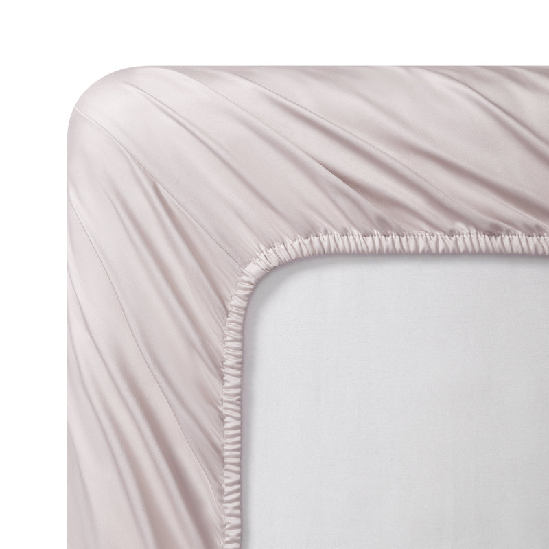 Ensemble de draps en satin CVC Vera Wang T800, Ensemble de draps pour très grand lit avec 2 taie, Rose