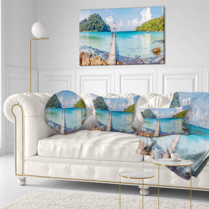Coussin lombaire Landscape Pier to the Island
