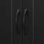 Armoire de rangement pour salle de bain avec espace de rangement multifonctionnel, tiroir avec glissières, tablette réglable, noir-995558798