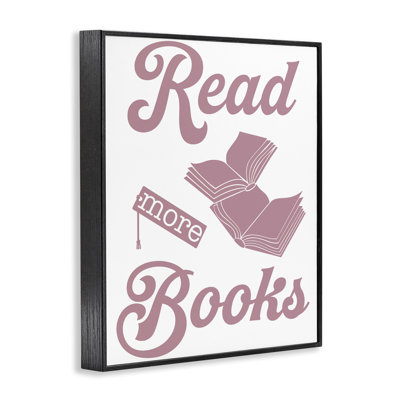 Read More Books Framed Giclee, design by Marcus Prime