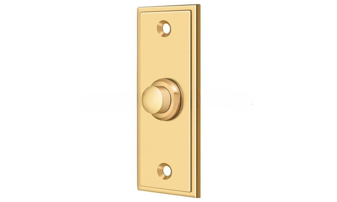 Deltana BBS333CR003 Bell Button, Rectangular Contemporary in PVD ...