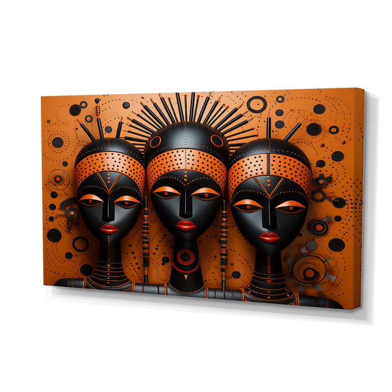 «African Tribal Rhythms IV», art mural tribal africain