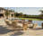 Tembel Outdoor Dining Armchair Aluminum Patio Chair with Cushions Modern Garden Seating for Patio and Cafe