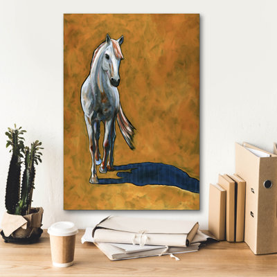  «Horse Walk» par Bebe Keith, art mural sur toile, 18 po x 26 po