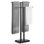 Porte-serviettes autoportant KES à 2 niveaux H 33 po avec base en marbre lesté pour salle de bain en acier inoxydable 18/8 KES