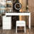 Clarisse 47.2" Wide Vanity Set with Stool and Mirror
