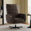Fauteuil inclinable électrique pivotant, inclinable électrique avec charge USB et de type C, fauteuil d'appoint pivotant en velours pivotant à 360 °, pour le bureau à domicile et le salon, assemblage facile, café-1552142292