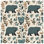 Bear Foliage Pattern Comforter