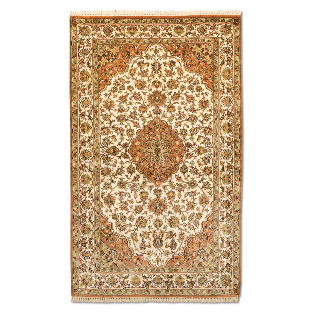Gillham Handwoven Silk Beige Rug