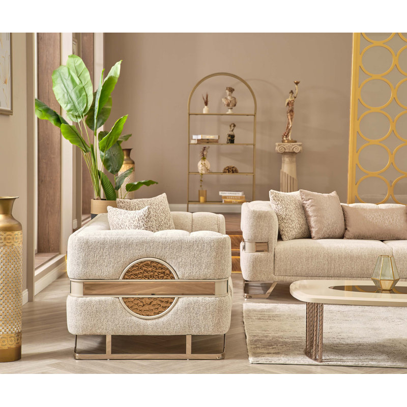 Holet 3 - Piece Living Room Set