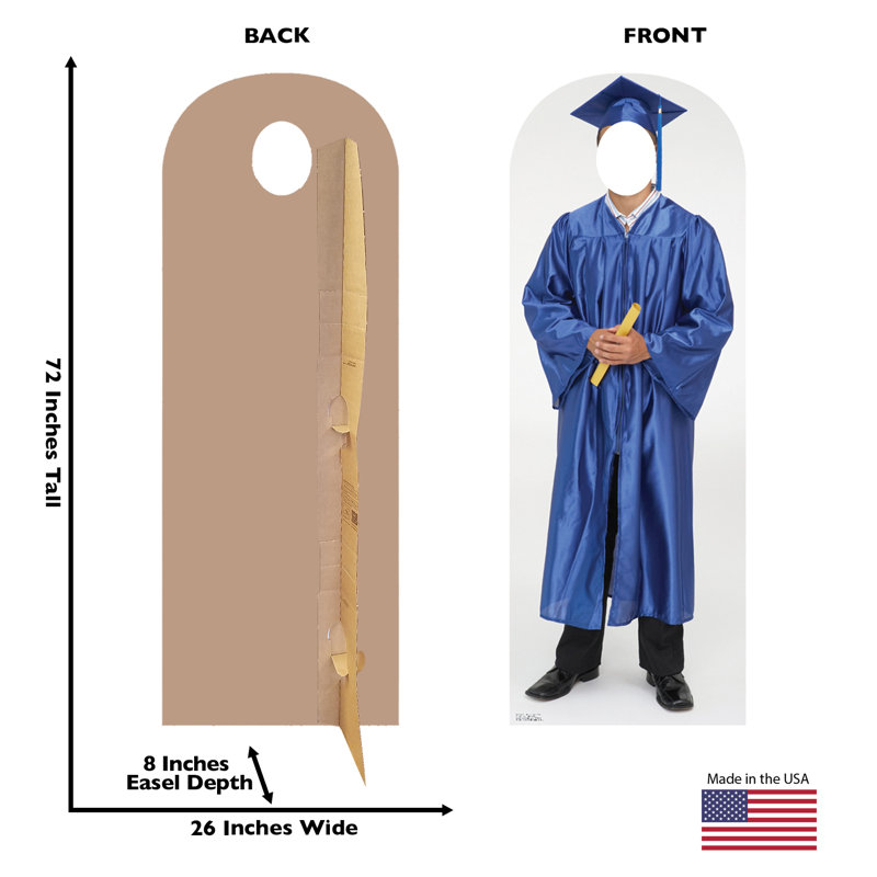 Life-Size Stand-Ins 72'' Cardboard Standup, Blue