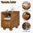 Solid Wood Nightstand, Narrow Night Stand With Drawers, Mid Century Modern Nightstand, Small Beside Table With Open Storage Shelf For Bedroom (12 Inch)-922005629-924598017-938244909