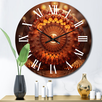 Horloge murale mauve et rose