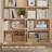 Kirklyn 73" H Standard Storage Bookcase with Doors and 8 Open Shelves, Modern Wood Organizer-101055693