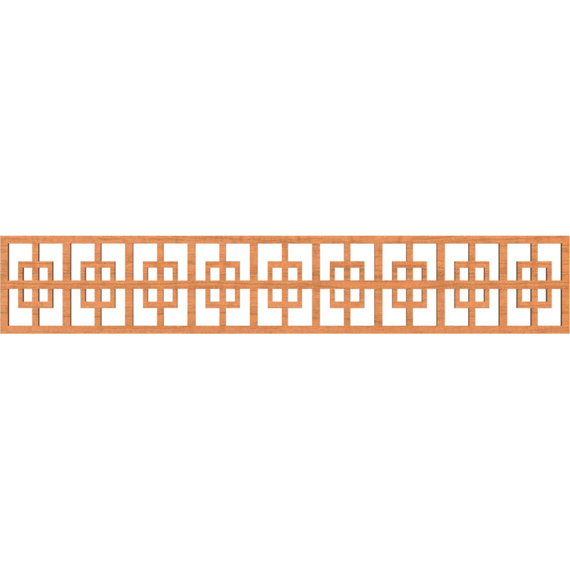 Moulure de chantournage Cambridge, H 8 po x l 46,625 po x P 0,25 po, Cerisier