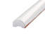 Santorini 7.9" x 0.88" Glossy Ceramic Quarter Round Tile Trim in Blanco