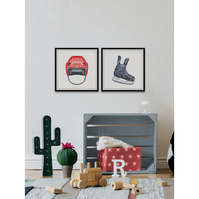 Sports 2 - Piece Framed Art, 12" H x 12" W x 1.5" D