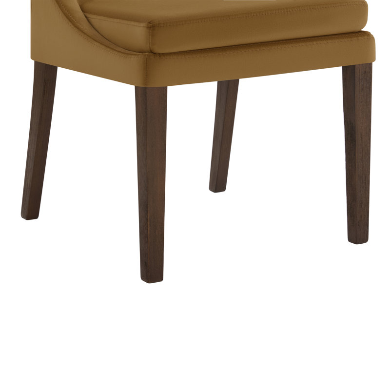 Chaise d'appoint rembourrée Niara, Soren Ochre Velvet