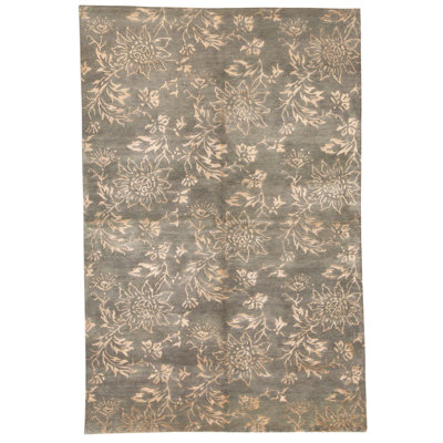Tapis rectangulaire noué à la main