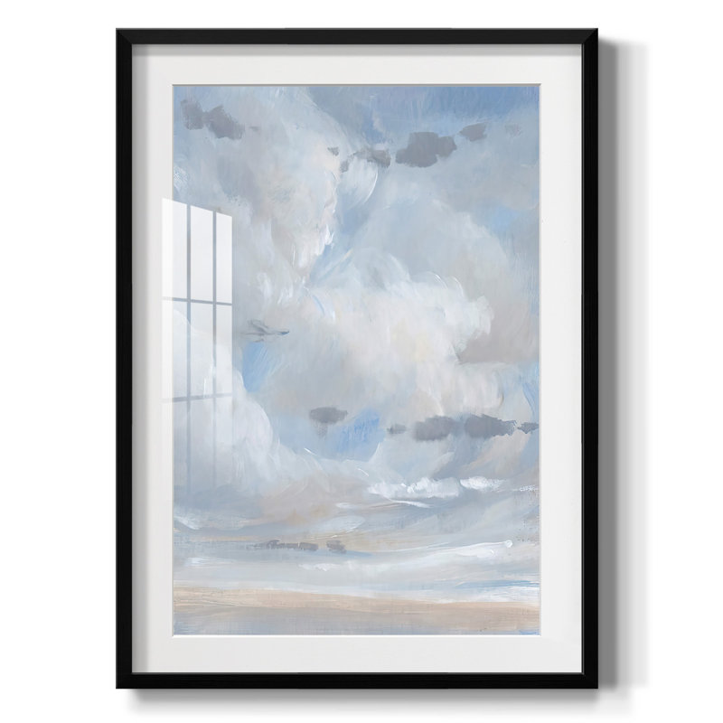 Bleu ciel II - impression encadrée, H 28,5 po x l 20,5 po, Noir