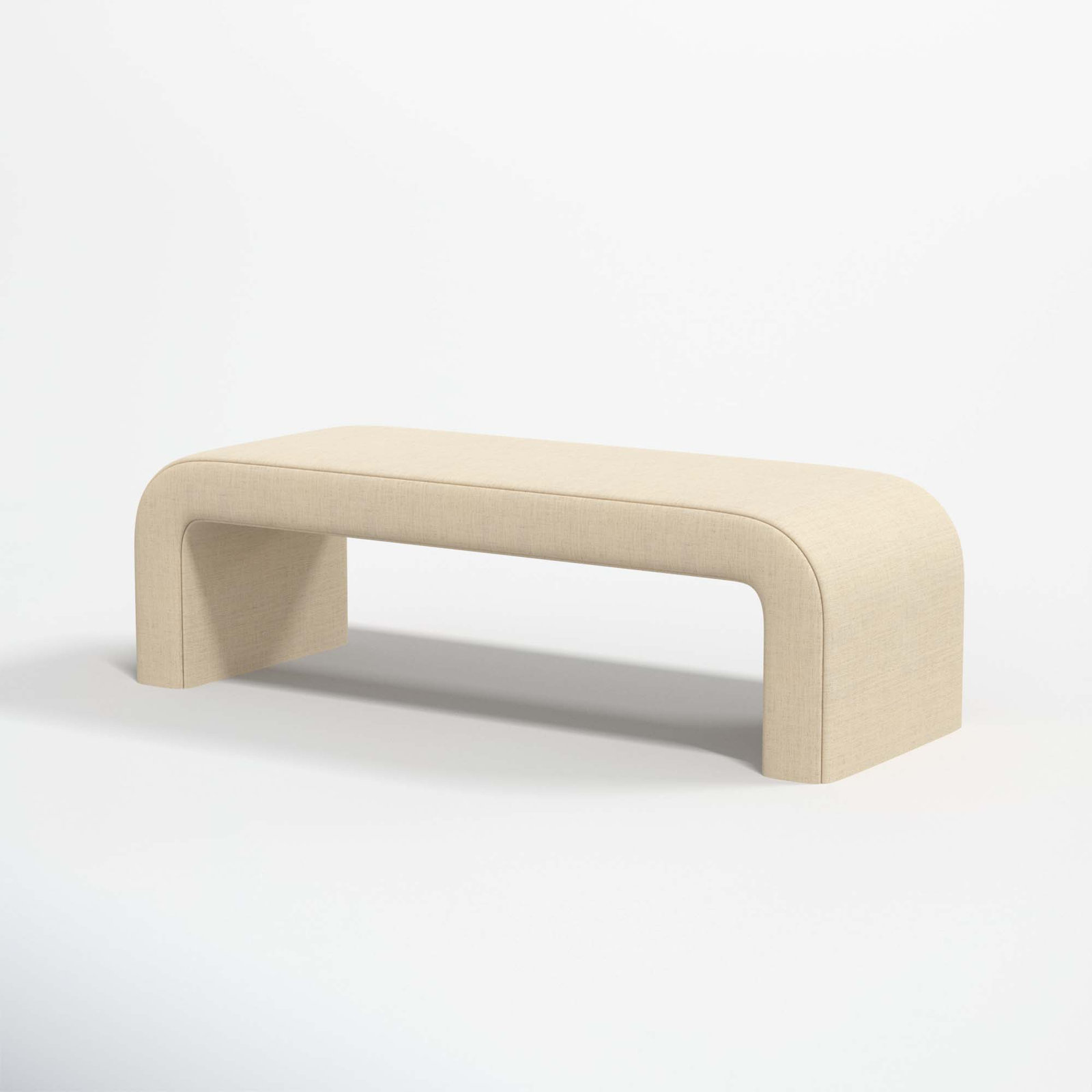 Barley 52" Bedroom Bench, Classic Linen Linen