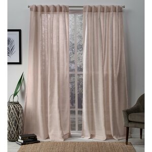 Leon Semi-Sheer Curtain Panel Pair