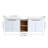 Dilek 60" Wall-Mounted Double Bathroom Vanity Set