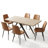 Kettner Modern Kitchen Dining Table Set, 48-63'' Extendable Table with Upholstered Dining Chairs-130905064-127660555-127660554