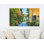 «Flower Street in Italy», reproduction d'art sur toile tendue