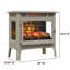 duraflame Freestanding Electric Fireplace Stove Heater with 3D Flame Effect for 1,000 Sq. Ft. Room, French Grey-940030201