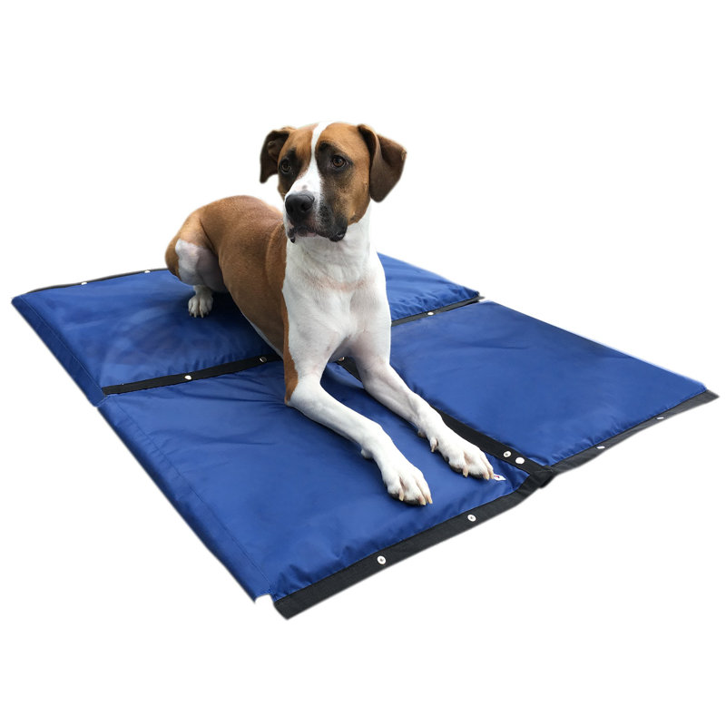 Small Blue Chew Resistant Outdoor Cooling Mat